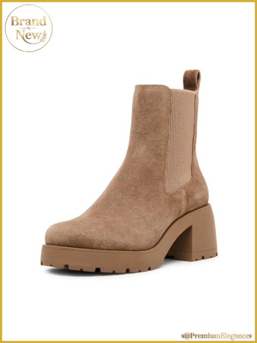 Steve Madden Women's Bevie Suede Platform Bootie 2 Inch Heel Round Toe